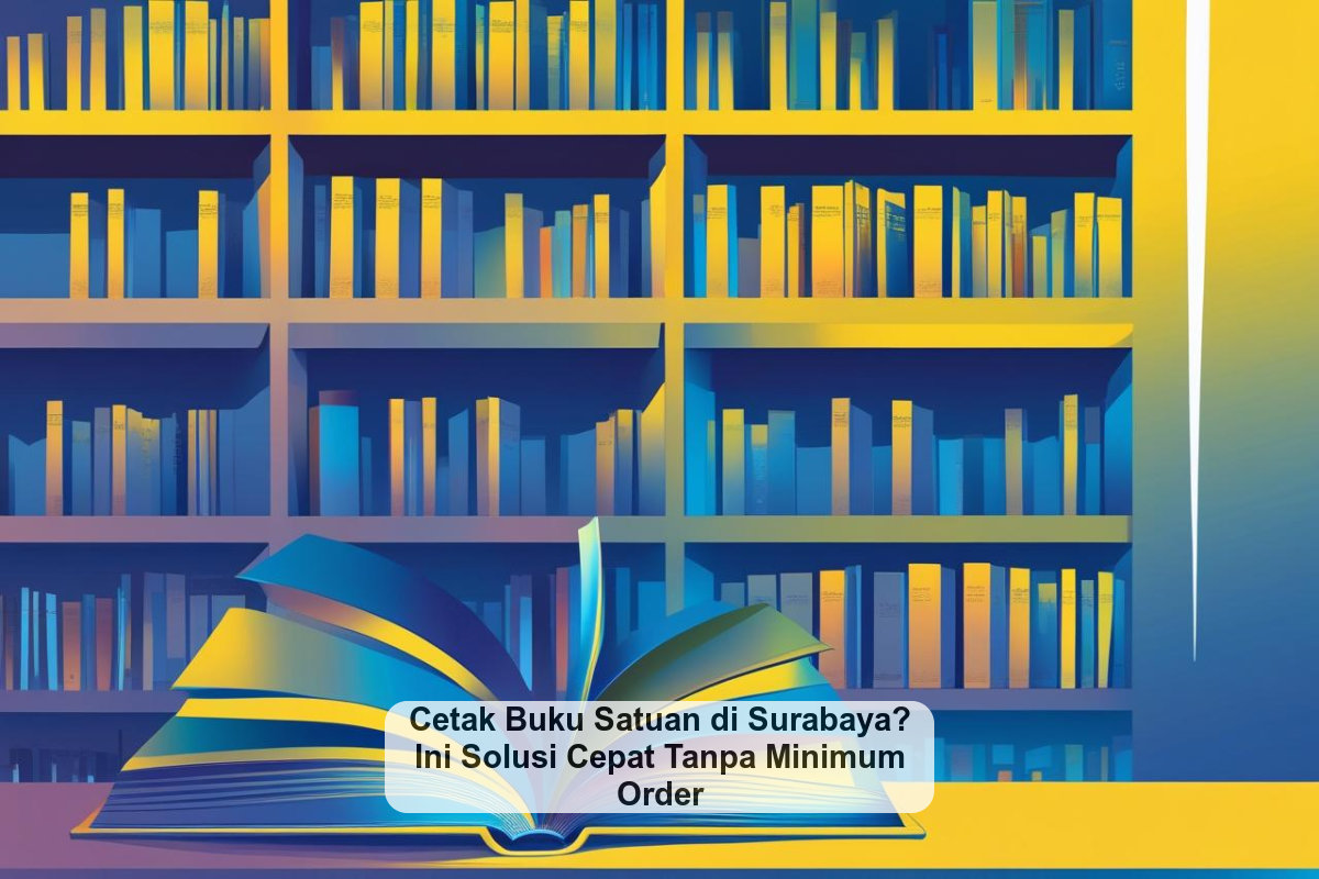 Cetak Buku Satuan di Surabaya? Ini Solusi Cepat Tanpa Minimum Order