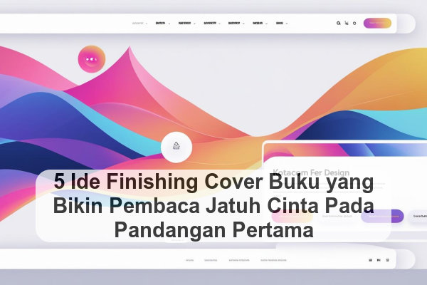 5 Ide Finishing Cover Buku yang Bikin Pembaca Jatuh Cinta Pada Pandangan Pertama