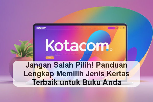 Jangan Salah Pilih! Panduan Lengkap Memilih Jenis Kertas Terbaik untuk Buku Anda
