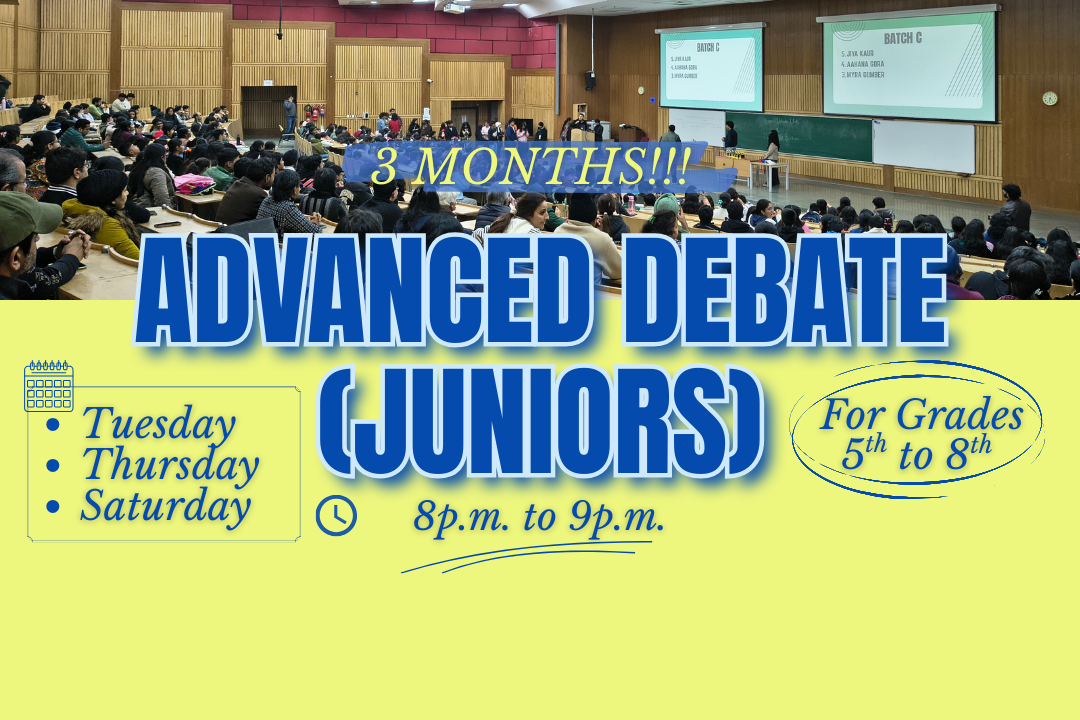Advanced Debate - Juniors TTS 8pm
