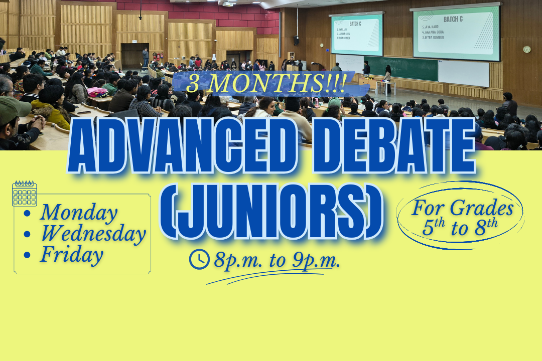 Advanced Debate - Juniors MWF 8pm
