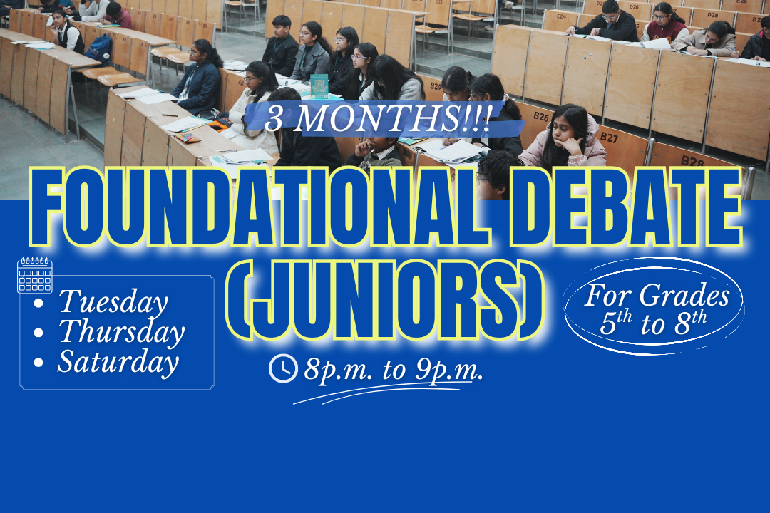 Foundational Debate - Juniors TTS 8pm