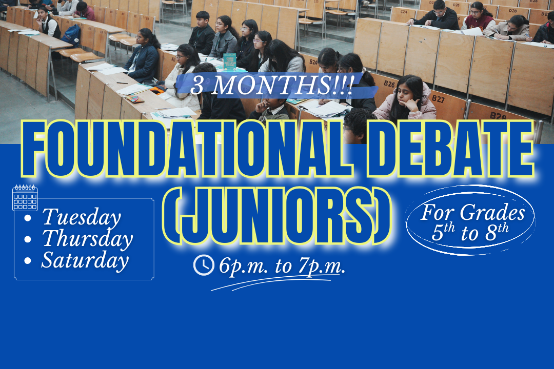 Foundational Debate - Juniors TTS 6pm