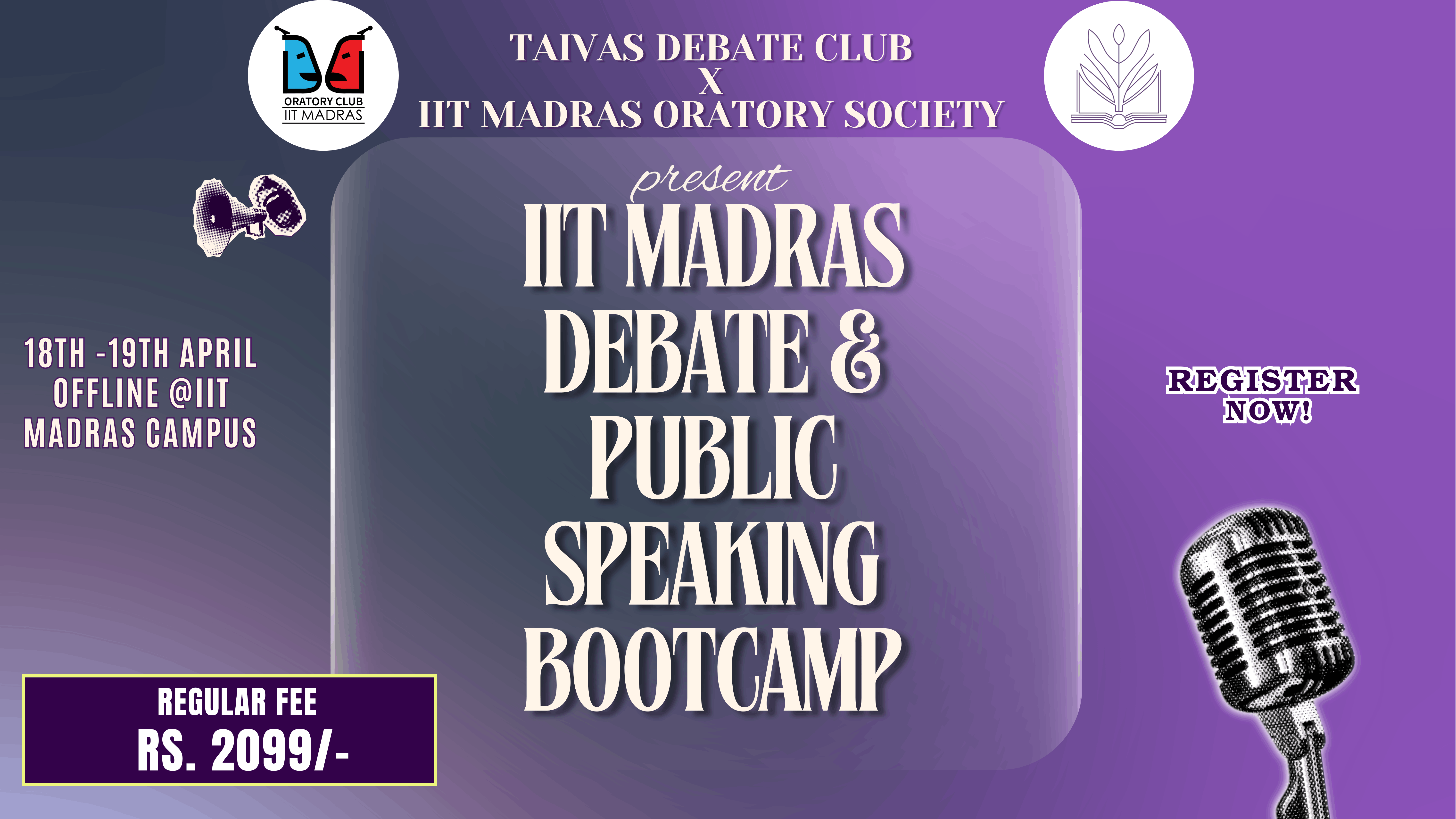 IIT Madras Public Speaking and Debating Bootcamp