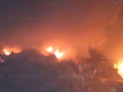 В Боровском районе на складе произошел пожар