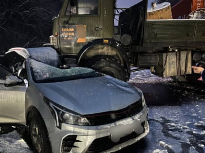 В Калужской области водитель Kia погиб под «КамАЗом»