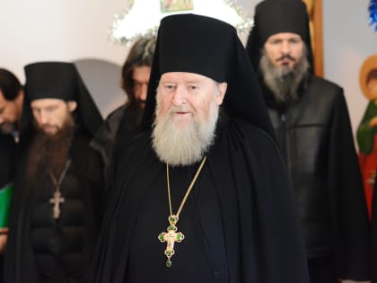 Поздравление братией отца наместника на Рождество Христово