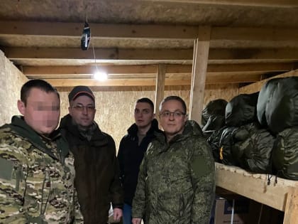 Дмитрий Денисов посетил мобилизованных из Калужской области