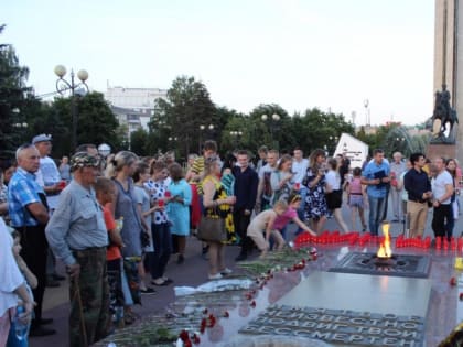 В Калуге зажглась «Свеча памяти»