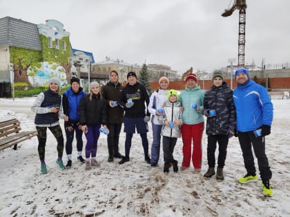 В Калуге прошла новогодняя беговая экскурсия
