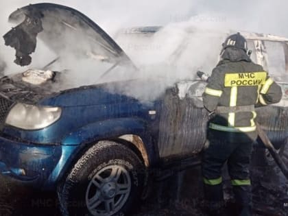 УАЗ «Патриот» загорелся в Боровском районе