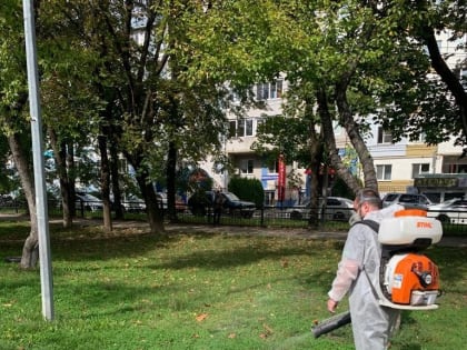 17 общественных территорий в Калуге снова обезопасили от клещей