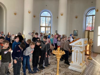 В Козельской епархии совершена детская Божественная литургия
