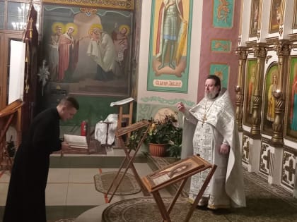 Праздник Крещения  в храме преподобного Сергия Радонежского города Людиново