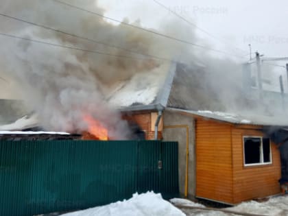 В Калужской области 1 января загорел жилой дом
