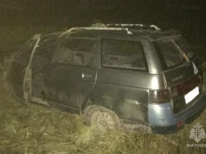 «Лада» вылетела в кювет в Калужской области