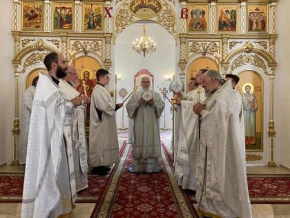 В праздник Вознесения Господня митрополит Климент совершил Литургию в Вознесенском храме Калуги