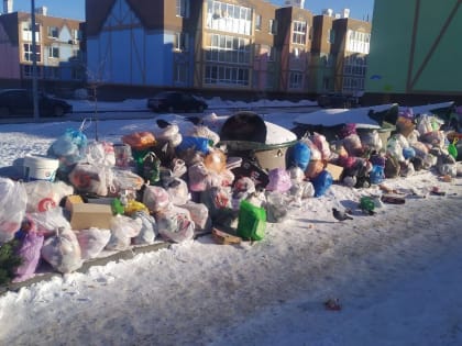 В Калуге начали вывозить мусор