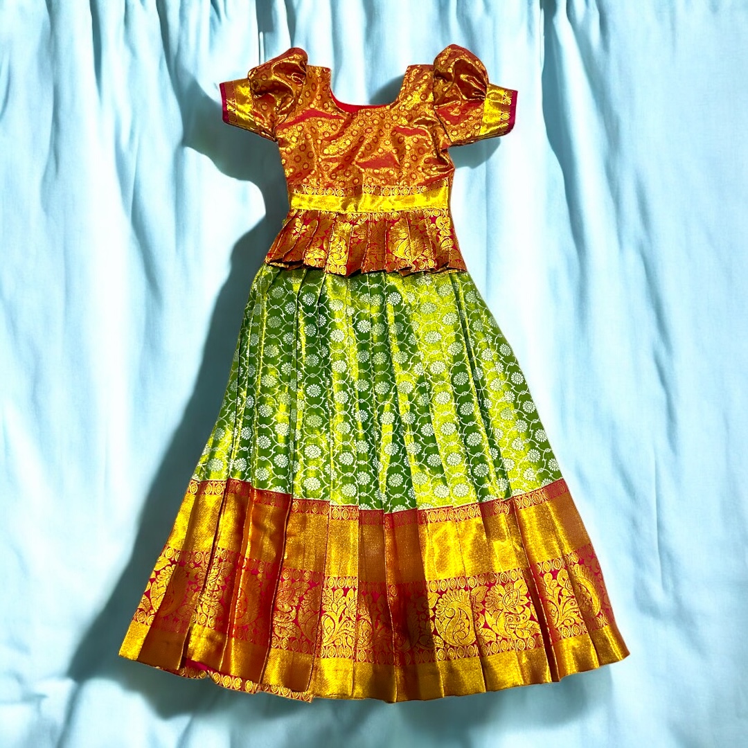 Pattu Skirt & Blouse
