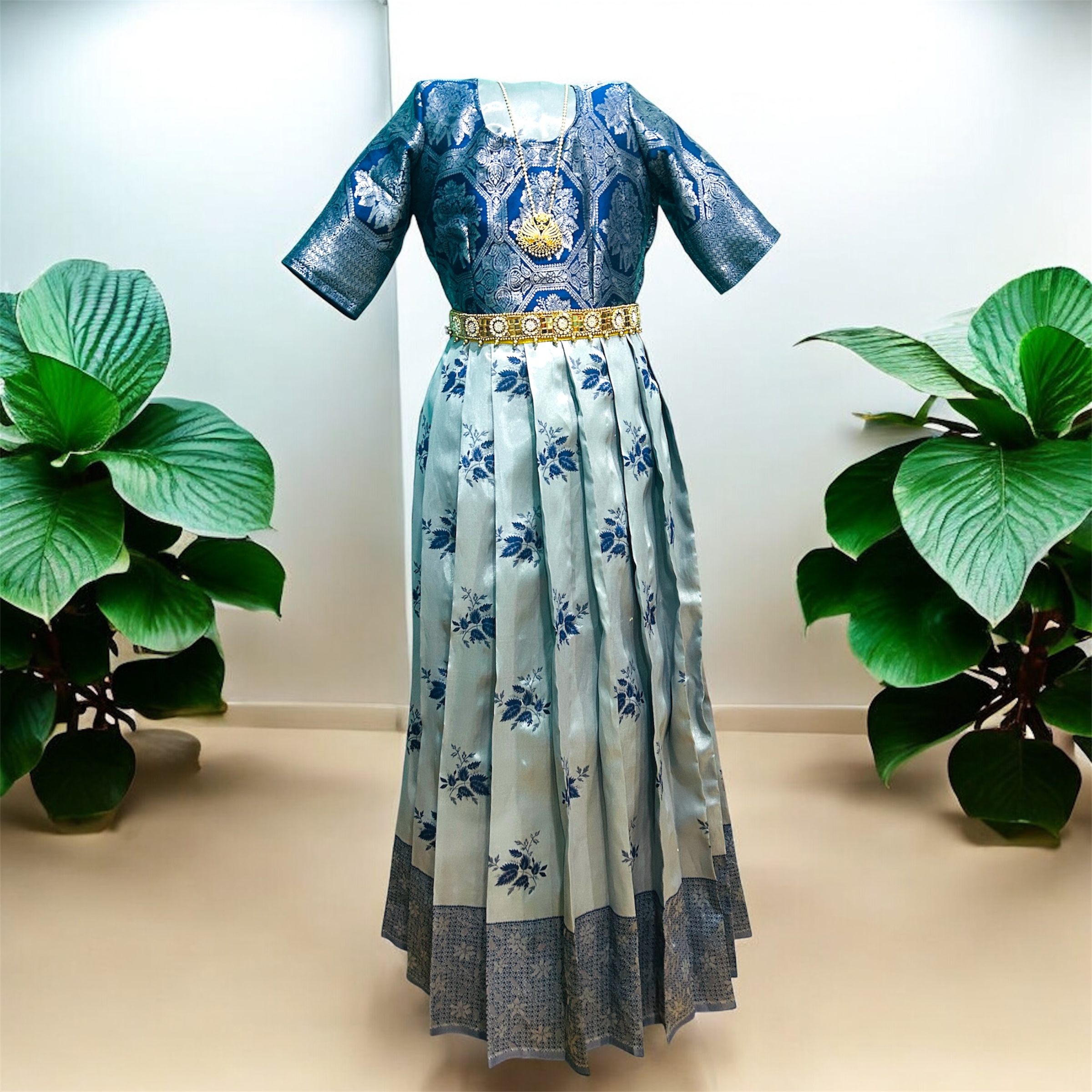 Pattu Skirt & Blouse