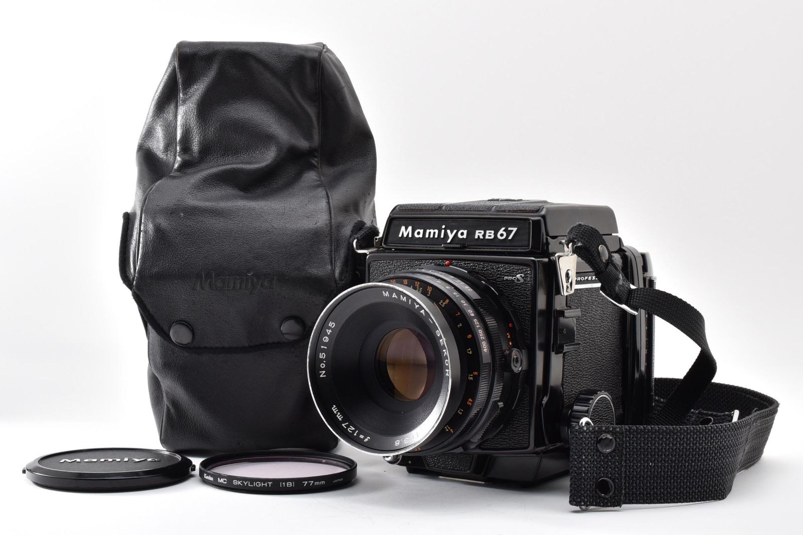 Near MINT] Mamiya RB67 Pro S + Sekor 127mm f/3.8 Film Camera from