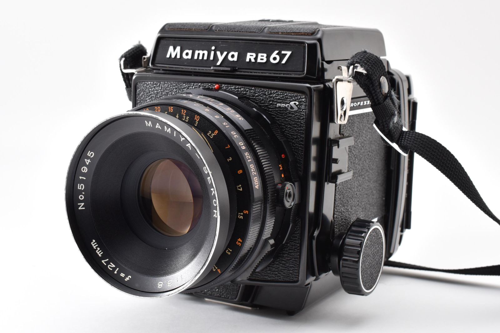 Near MINT] Mamiya RB67 Pro S + Sekor 127mm f/3.8 Film Camera from