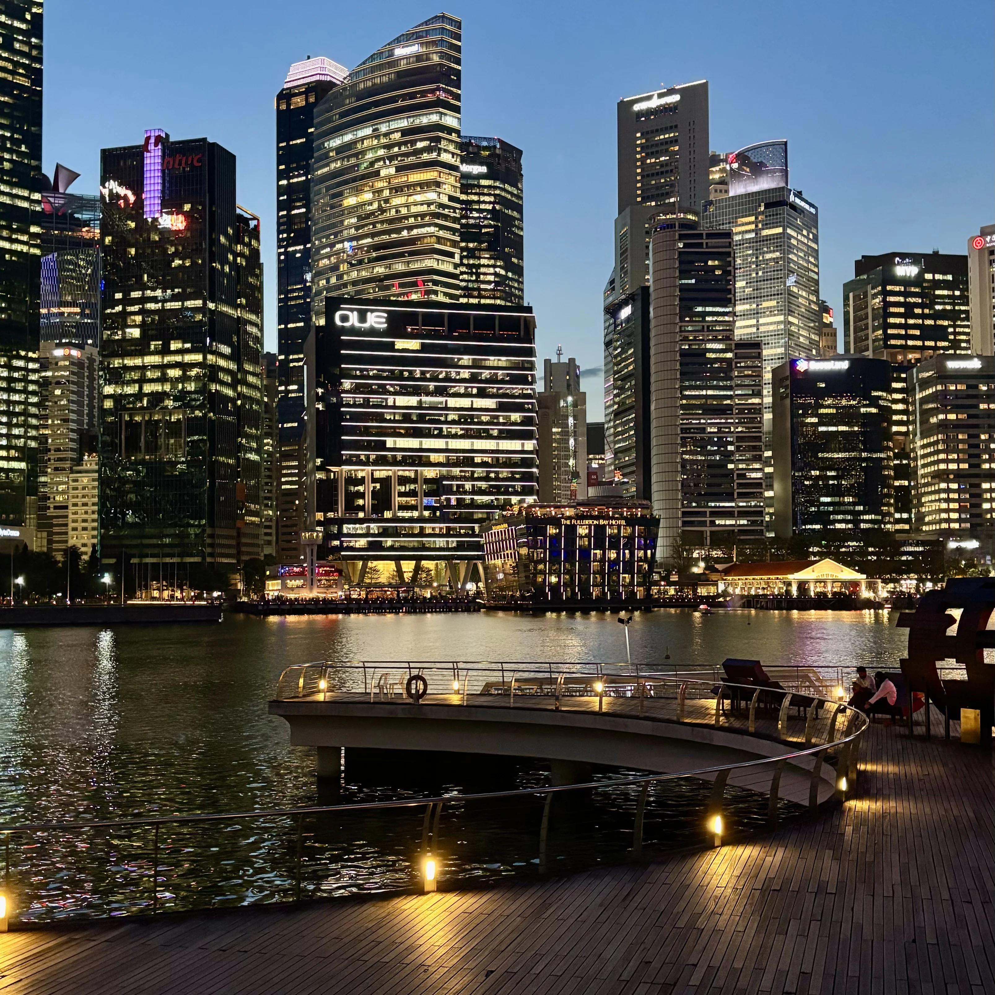 The view toward Marina Bay Sands.