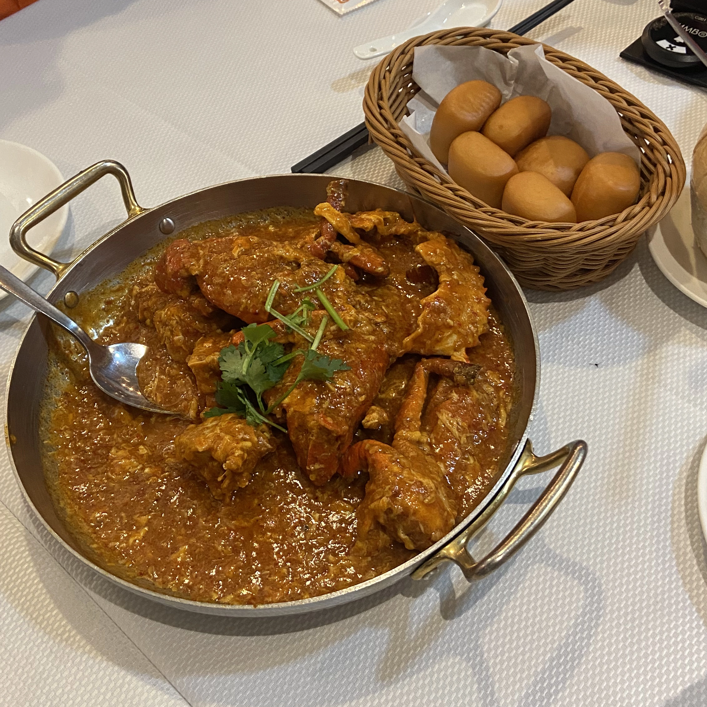 Chili crab at Jumbo Seafood in Clarke Quay.