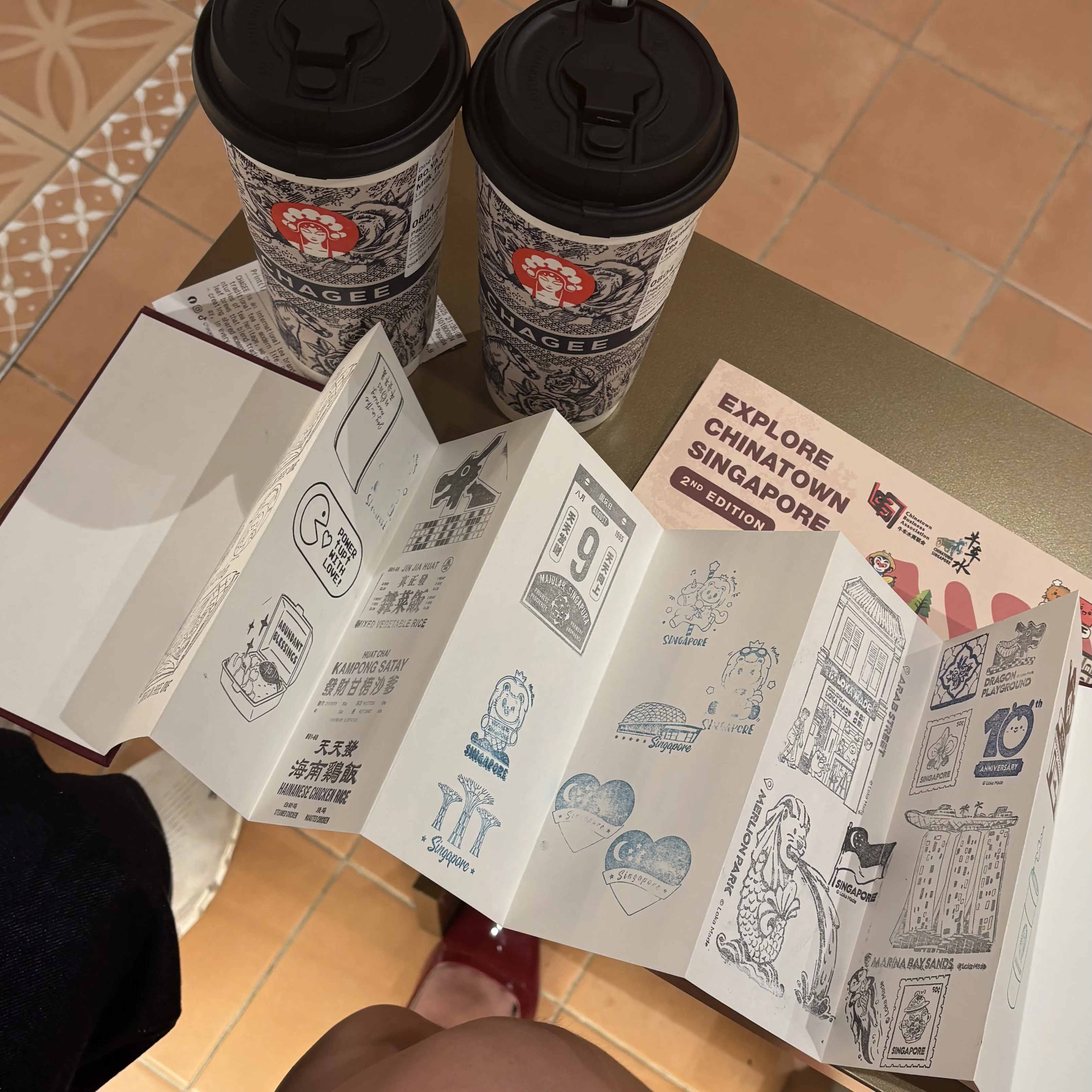 Our Singapore stamp passport.