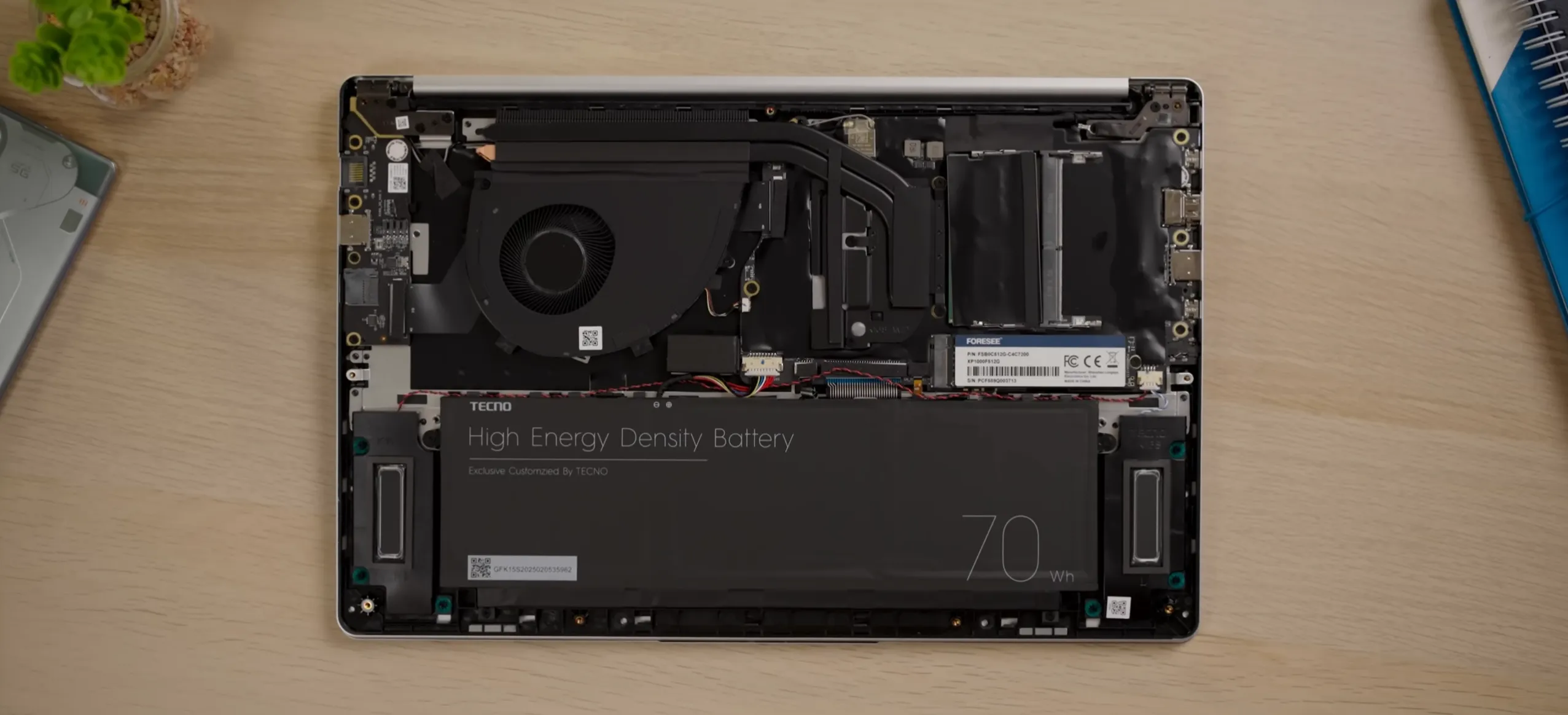 Komponen laptop tecno megabook k15s