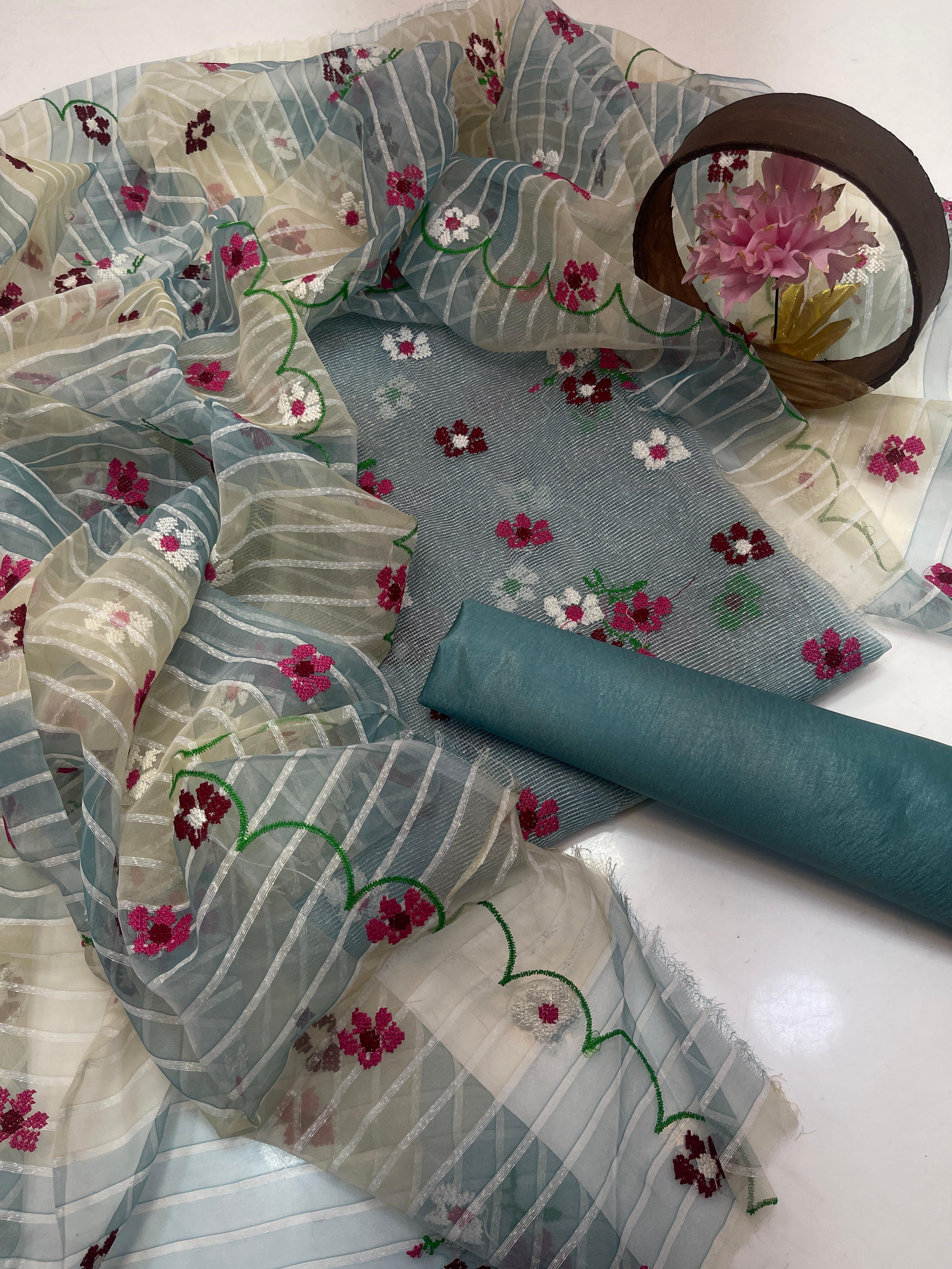 3-piece suit net cotton view 4