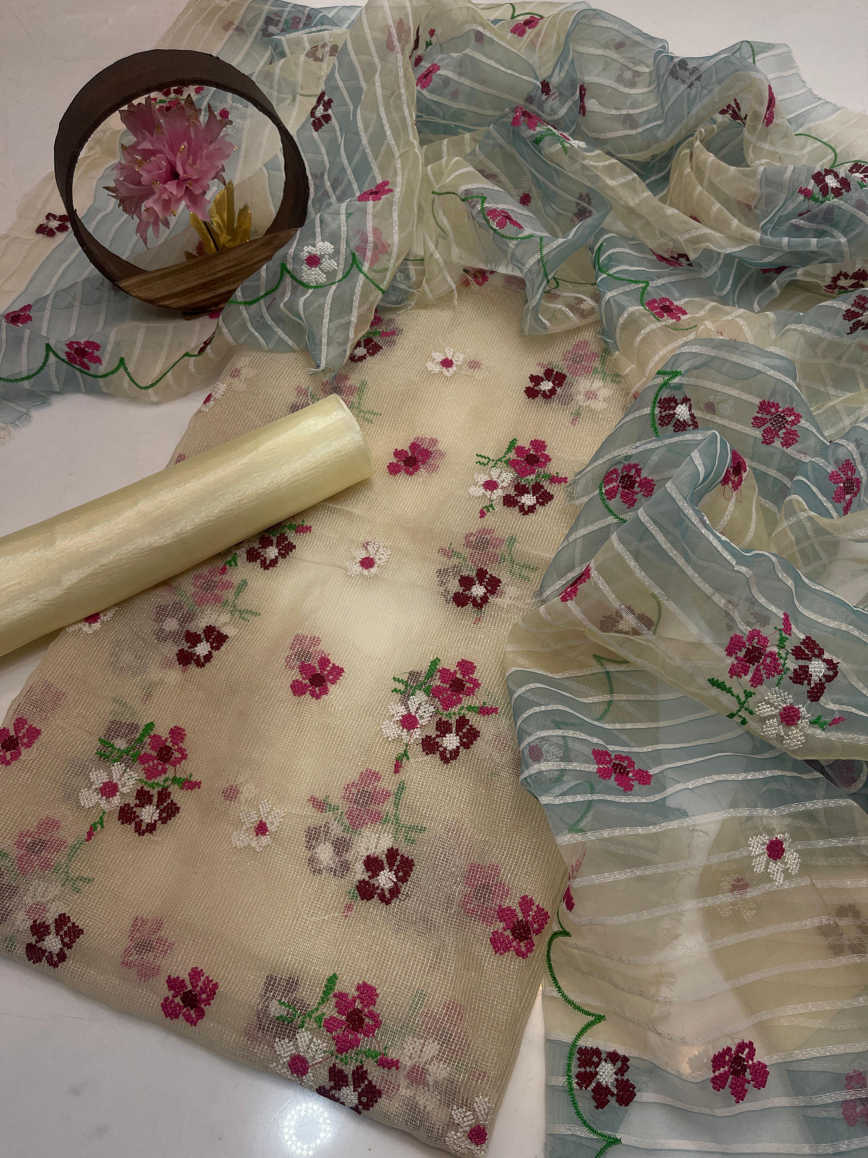 3-piece suit net cotton view 5