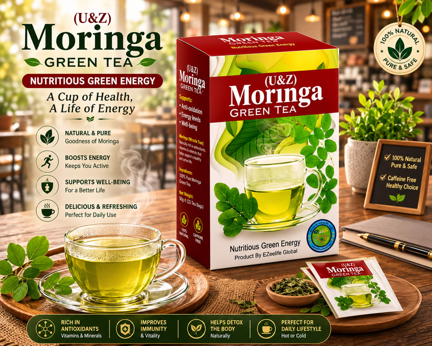 U&Z Moringa Green Tea view 11