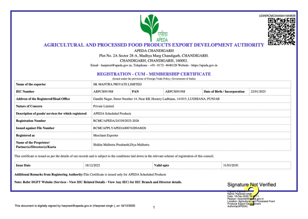 APEDA Registration
