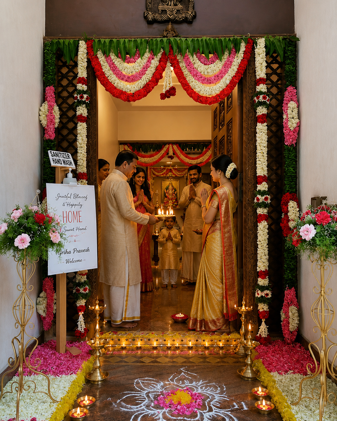 Lighting the First Lamp: Ganga Aarti for New Home Blessings