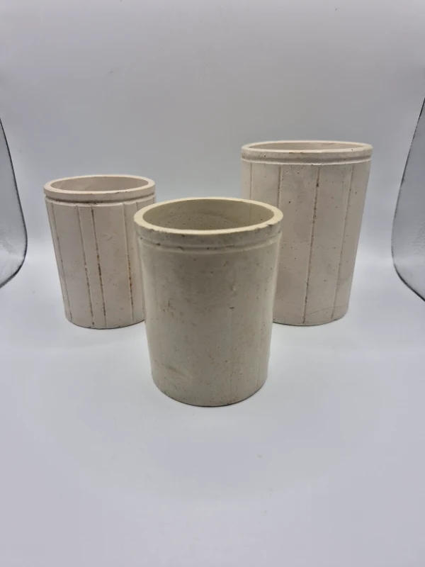 3 Ceramic Jam Pots