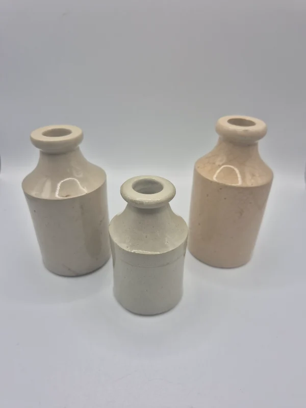 3 Stoneware Pots