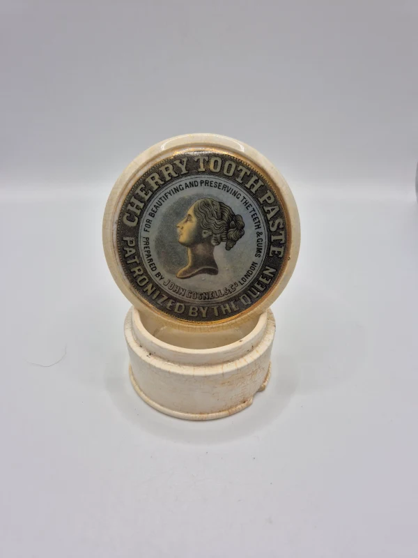 Cherry Toothpaste Pot Lid and Base