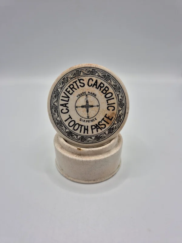 Calvert's Carbolic Toothpaste Lid and Base