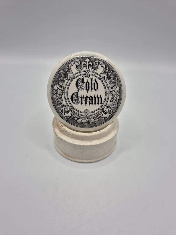 Cold Cream Pot Lid and Base