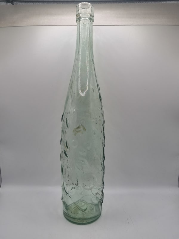 Large Decorative Roses Lime Juice Bottle