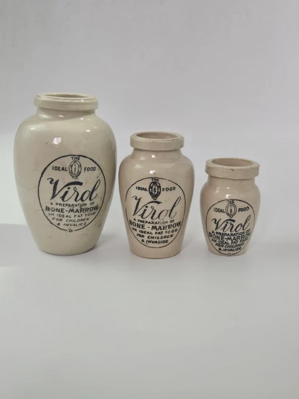 SET OF 3 VIROL POTS