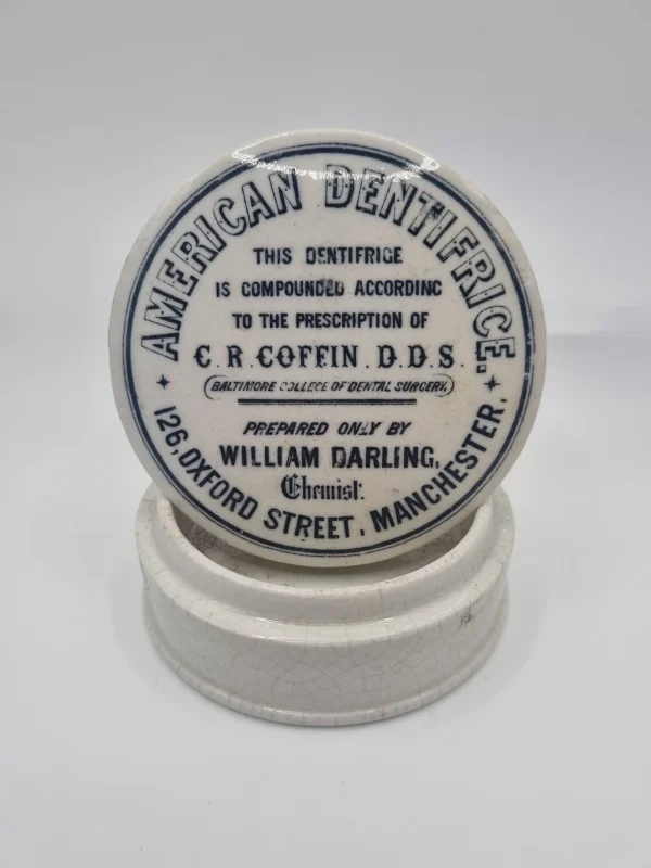 American Dentifrice Pot Lid and Base