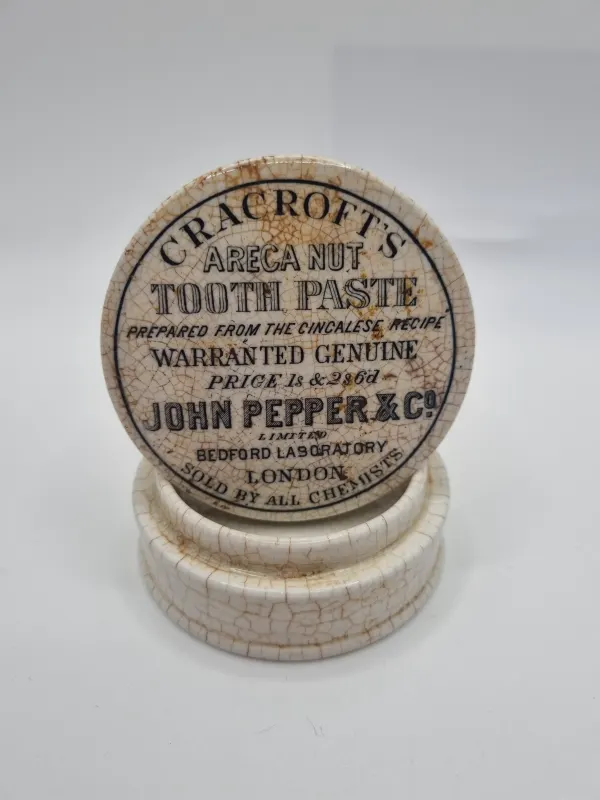 Cracrofts London Toothpaste Pot Lid and Base