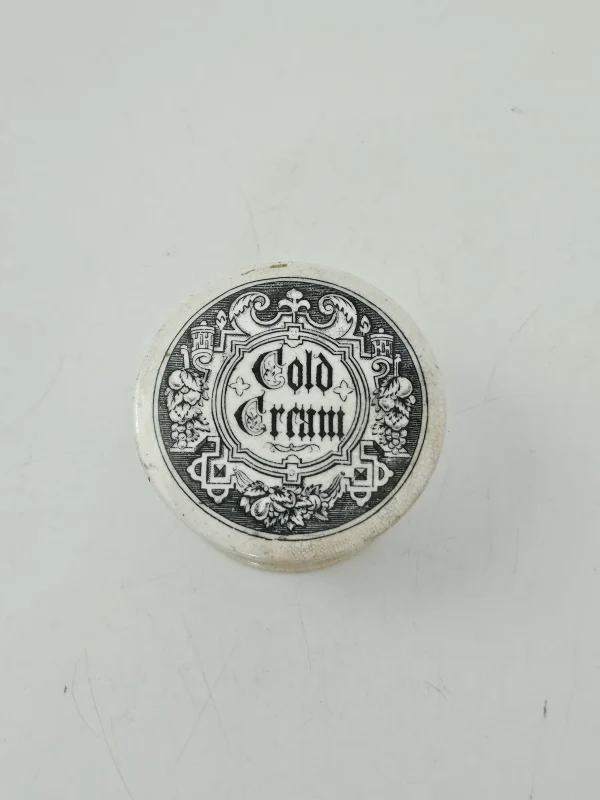 VICTORIAN COLD CREAM LID AND BASE