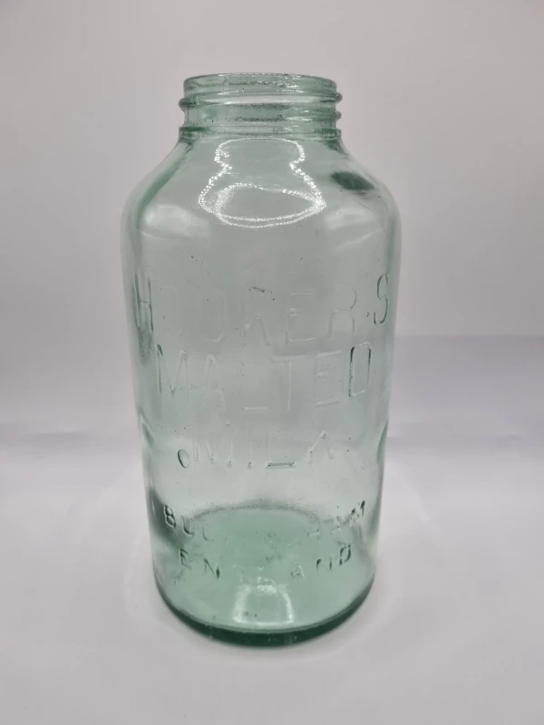 Large Hooker's Malted Milk Buckingham England Jar