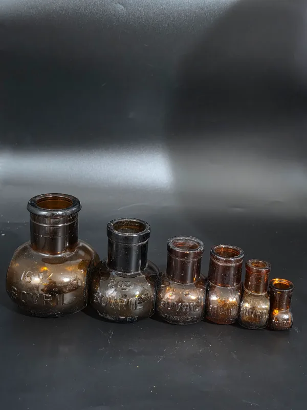SET OF BOVRIL BOTTLES