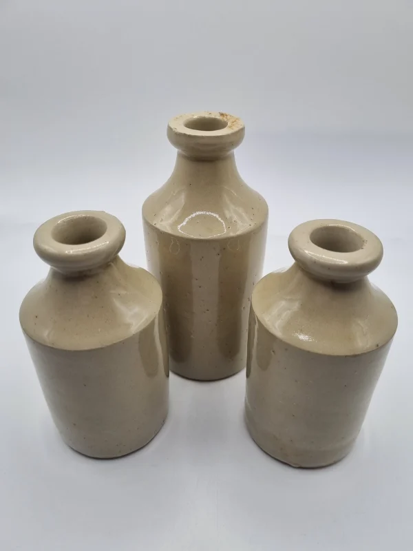 3 Roll Top Cream Pots