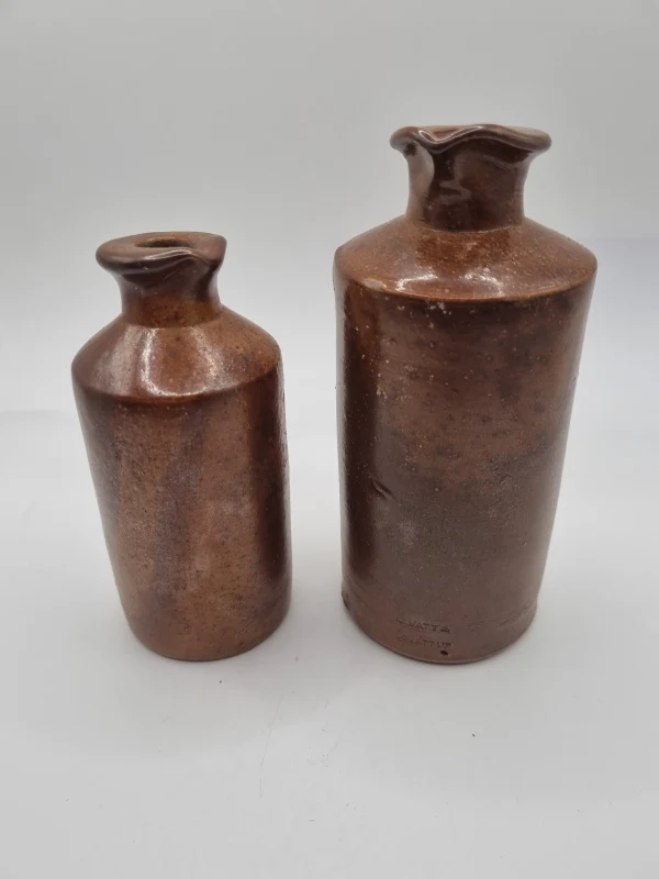 2 Salt Glazed Ink Pourers 
