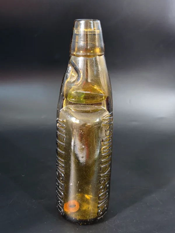 WELLINGBORO AMBER CODD BOTTLE